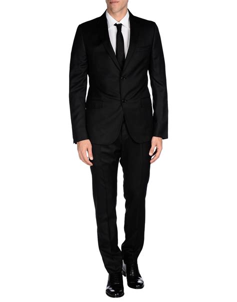 gucci mens black suit